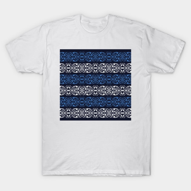 Ornamental pattern in stripes T-Shirt by SamridhiVerma18